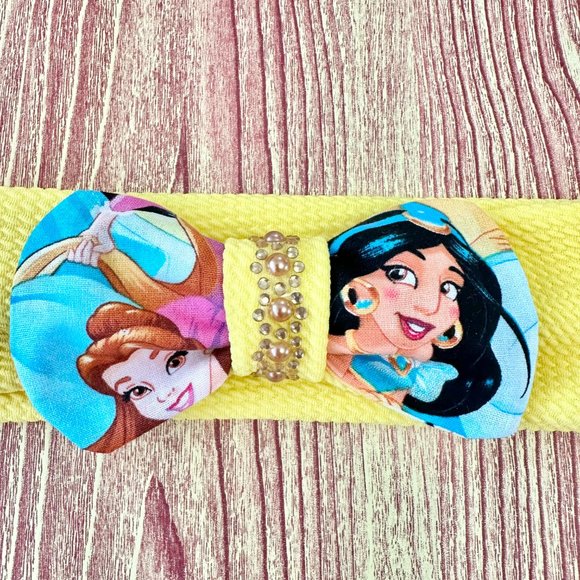 Brand New Handmade Girls Headband with a Beautiful Matching Princess Bow - Picture 2 of 2